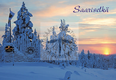 Kortti nro 1924 Saariselkä kyltti