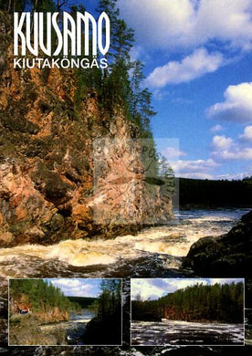 Kortti nro 1637 Kuusamo Kiutaköngäs