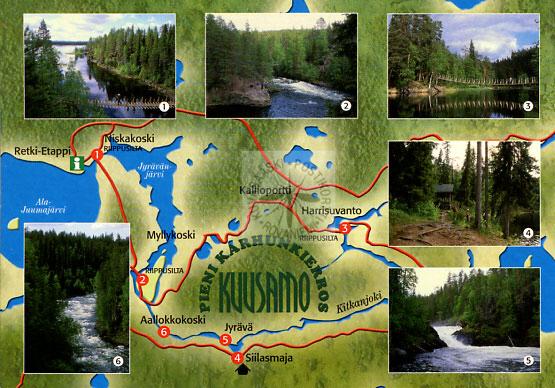 Kortti nro 1644 Kuusamo Pieni Karhunkierros