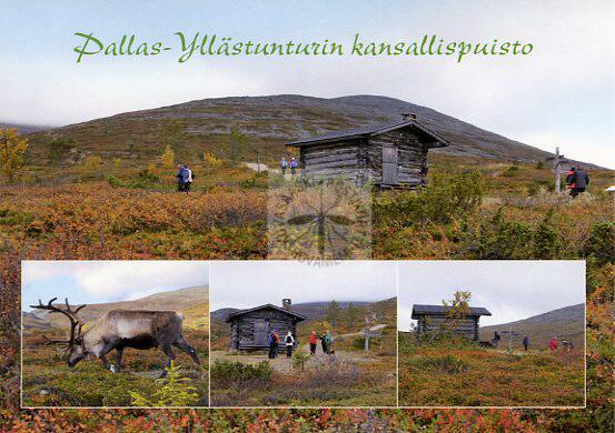 Kortti nro 1857 Pallas-Yllästunturin kansallispuisto ruska kooste 1/4