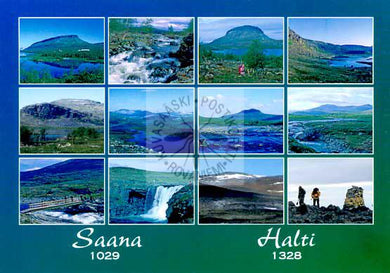 Kortti nro 1733 Halti-Saana kooste Kalottireitti