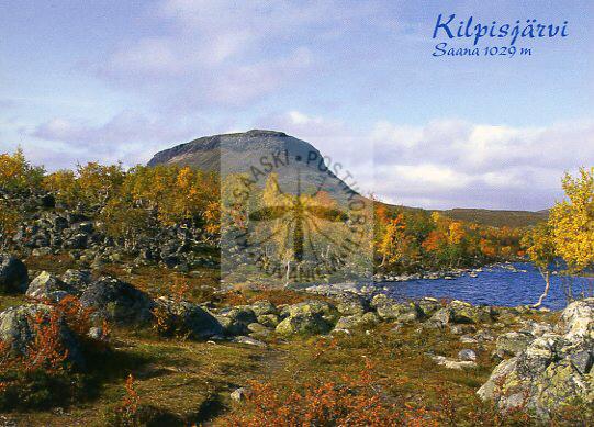 Kortti nro 1834 Kilpisjärvi Tsahkal-järvi/Saana